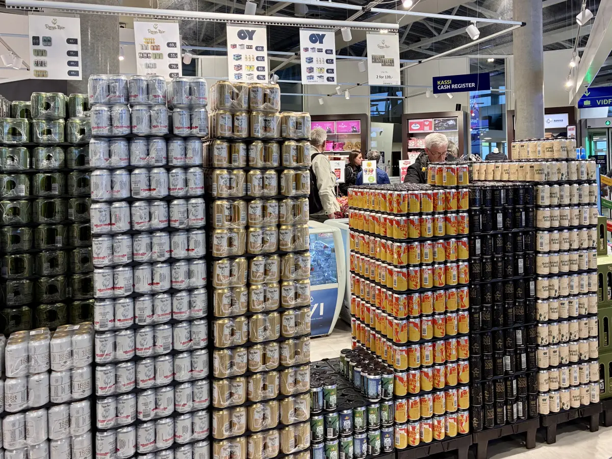 机场免税店售卖的法罗群岛当地啤酒