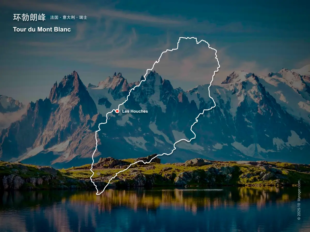 环勃朗峰 (Tour du Mont Blanc / TMB) 最著名的环形穿越徒步路线