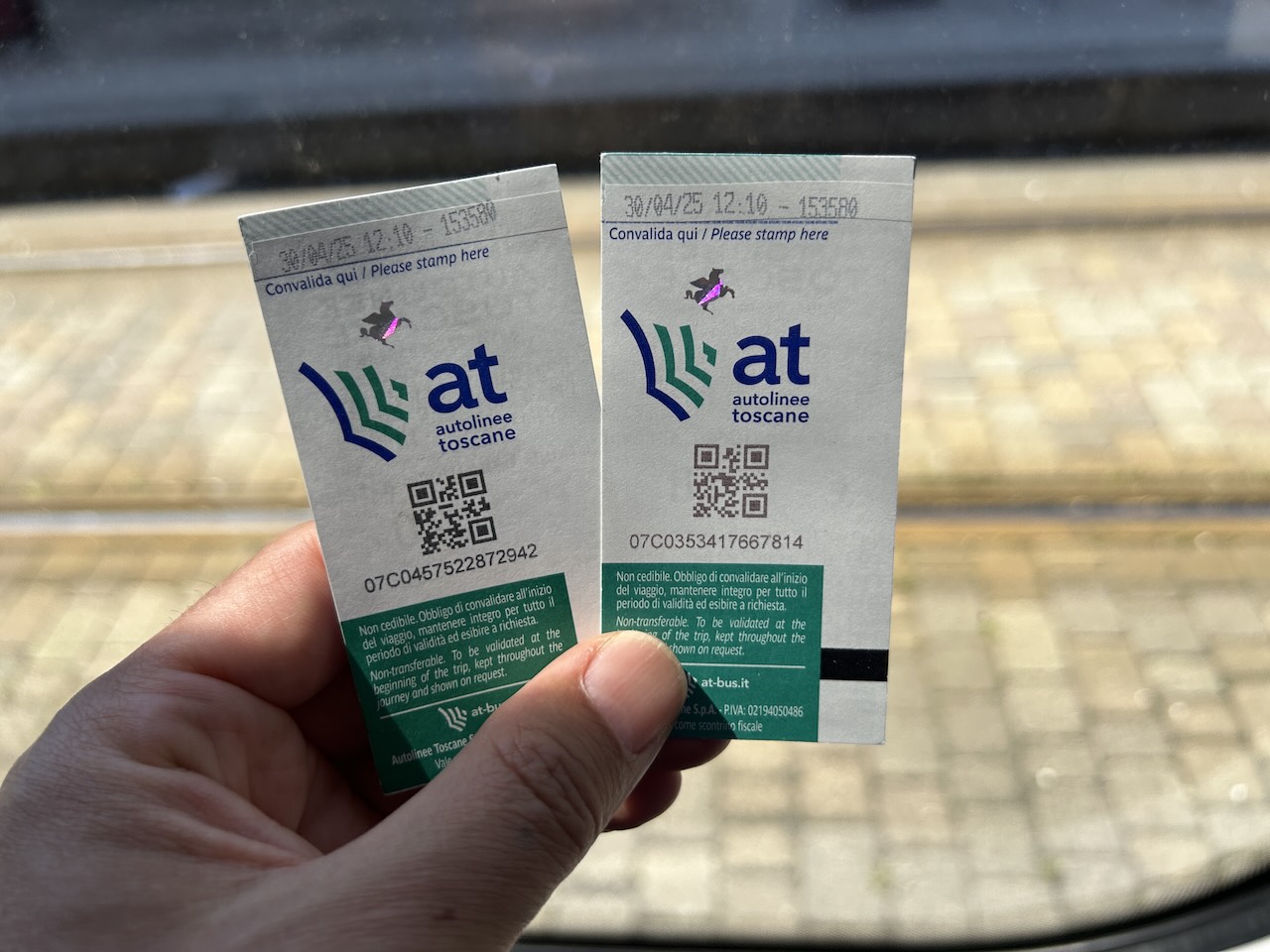 佛罗伦萨公交车票